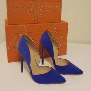 Electric blue heels